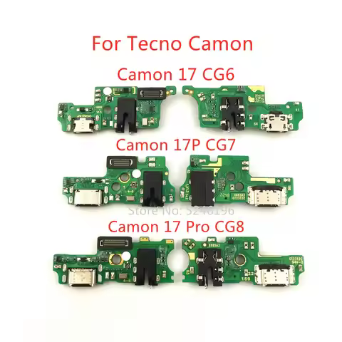 1pcs USB Charging Port Base Charger Flex Cable For Tecno Camon 17 CG6 Tecno Camon 17P CG7 Tecno Camo