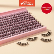 Eyelash Cluster Set 8-16mm C Volume Natural Slim Wide Span DIY Eyelash Extensions