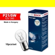 1PCS Bosch Pure Light  P21/5W (380) / P21 (382) Bulb 1016 Brake Bulb (12V) Made In Hungary
