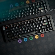 Retro Dark Lgiht keycaps Foggy Transparent black cherry Profile ABS Keycap for Mechanical Keyboard