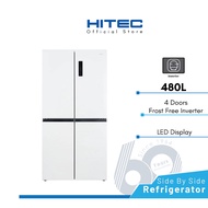 [FREE SHIPPING]Hitec 4 Doors INVERTER Refrigerator 480L Peti Sejuk 4 Door Fridge HTR-F588GW