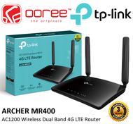 TP-LINK ARCHER MR400 MODEM ROUTER  AC1200 WIRELESS DUAL BAND 4G LTE MODEM ROUTER WITH SIM CARD SLOT