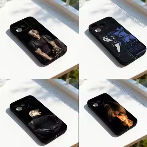 L-Leon S-Scott K-Kennedy Cool Phone Case Silicone Black Soft For iPhone 17,16,15,14,13,12,11,Pro,Max
