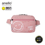 พร้อมส่ง anello x SMILEY กระเป๋าสะพายข้าง กระเป๋า3in1 คาดอกได้คาดเอวได้สะพายข้างได้ ช่องเยอะใส่ของได