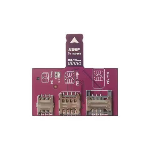 For iPhone SIM card 4in1 External Card Slot Adapter Fast Card Changer iPhone SIM Card Reader Holder 