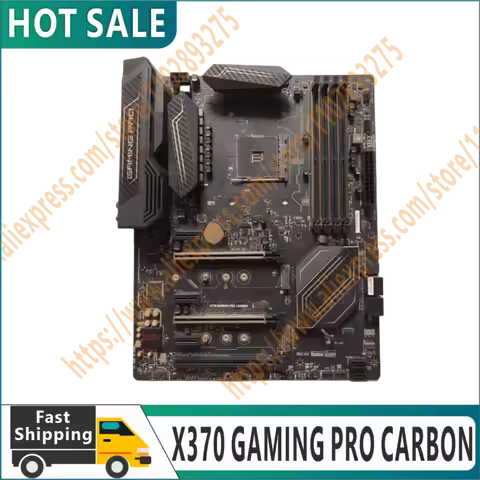 Original X370 GAMING PRO CARBON Motherboard Socet AM4 64GB DDR4 ATX Mainboard 100% Tested