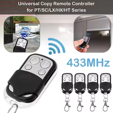 433MHz Metal Push Button Remote Control Transmitter ABCD/Lock Unlock 4Button Universal 4 Buttons Gar