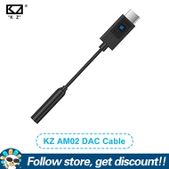 KZ AM02 Type-C To 3.5mm Earphone DAC Cable 4 Mode Tuning Switch High Decoding Amplifier Aluminum All