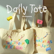 Amywanders 💖Dally Tote💖(พร้อมส่ง) กระเป๋าผ้าสร้อยลูกปัด