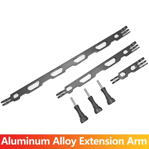 Aluminum Alloy Extension Arm Metal Mount For GoPro Hero 13 12 11 10 9 8 7 6 5 Insta360 X4 X3 X2 DJI 
