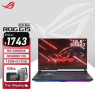 ASUS ร็อคสตริกซ์แล็ปท็อปสำหรับเล่นเกม G15 AMD Ryzen 9 5900HX 16G RAM 512GB RX6800M-8GB SSD 300Hz หน้าจอ15.6Inch E-คอมพิวเตอร์กีฬา