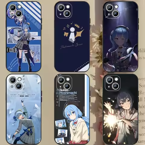 H-Hoshimachi Suisei Phone Case Phone Case For Apple iPhone 15,14,13,12,11,XS,XR,X,8,7,Pro,Max,Plus,m