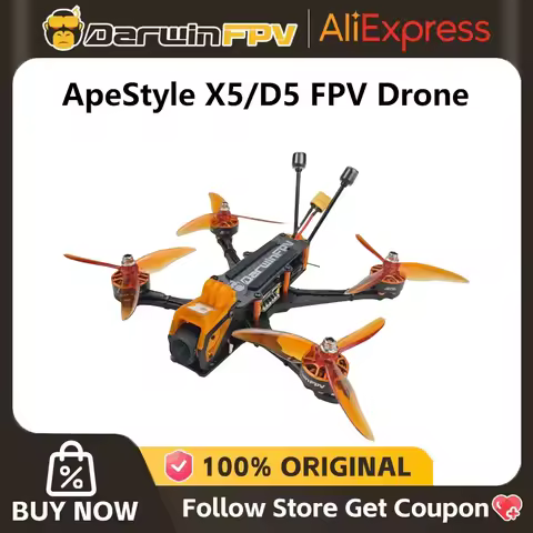DarwinFPV NEW ApeStyle D5/X5 FPV Drone For 6S 1500mAh 120C XT60C/4000mAh 120C 10C 60C Battery Darwin