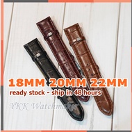 YKK Watch Strap PU Leather 3 colors / Tali Jam PU Leather / PU表带三色可选 (16MM,18MM,20MM,22MM)