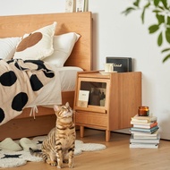 Loft Home Scandinavian Cherry Wood Side Table SHELL