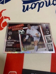 Match attax Legendary moments zidane