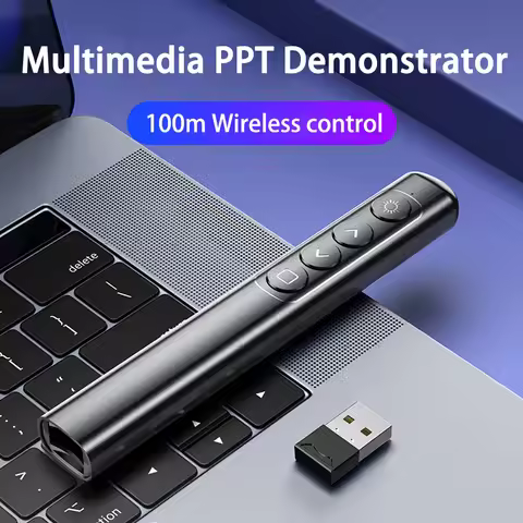 S9 Wireless Presenter Remote Controller 2.4GHz USB Projector Red Light Pen For Powerpoint Presentati