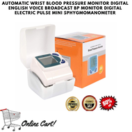 Automatic Wrist Blood Pressure Monitor Digital | BP Monitor Digital Electric Pulse Mini Sphygmomanom