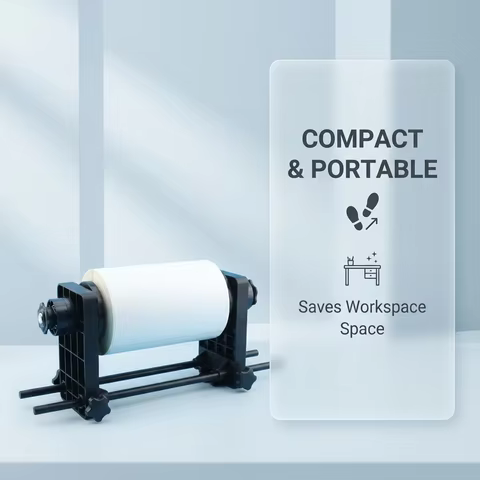DTF Roll Film Holder for A3 A4 DTF Printer, Adjustable Damping Roller Stand Compatible For Epson L18