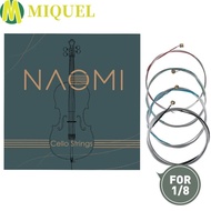 MIQUELZA 1 Set Fiddle String, Replacement 4/4 3/4 1/2 1/4 1/8 Naomi Violin String, Violin Accessorie