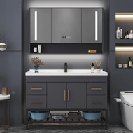 ST-ΨModern Light Luxury Smart Integrated Basin Bathroom Cabinet Bathroom Wash Table Floor Wash Basin Wash Basin Cabinet