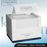 Clean Skin Club XL Disposable Face Towels, 100% Biobased, Dermatologist-Approved, Ultra Soft Makeup 
