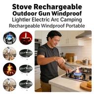 Arc Windproof Stove Gun USB Candle Lighter Rechargeable Ignition Lighter Outdoor