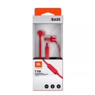 Earphone JBL T110 TUNE Headset Bass - JBL TUNE T110 Original Garansi