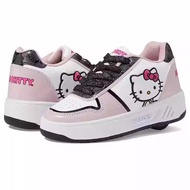 Genuine Heelys Runaway Cat Pattern Shoes for Girls - Adjustable Single Wheel, All Season Wear