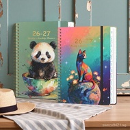 2027Weekly and monthly planner, high-looking notebook A5Spiral-bound planner book customized GHNB