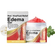 Edema Relief Cream, Red VineFluid Relief Edema Gel, Natural Plant Repair Cream, Effectively Reduce L