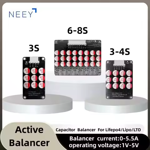 Wholesale 5A Active Equalizer Balancer 3S 4S 8S Lifepo4 Lipo LTO Battery Energy Capacitor Current 0.