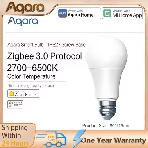 Aqara T1 Smart LED Bulb Zigbee 3.0 E27 2700K-6500K 220-240V Led Light Bulb APP Remote Lamp Light LED