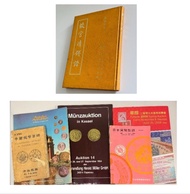 絕版錢幣書6本 (故宫清錢譜1966 (*孔夫子舊書網參考售出價 RMB 500) /1980中國錢幣目錄/Pacific Coast Auction/Galleries Münzauktion in