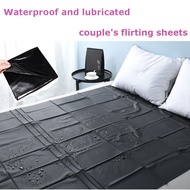 Black BDSM Waterproof Lubrication Fetish Sex Bed Sheet Couple Sex Flirting Items Bed Tools Adult Gam