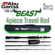 ABU GARCIA BEAST TRAVEL ROD BAITCASTING ROD 4 piece Rod