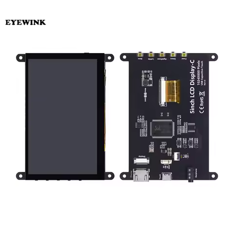 NEW 5 inch Raspberry Pi HDMI capacitive touch display 1024x600 for Raspberry Pi 5/4B