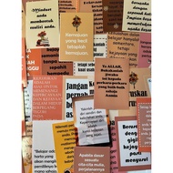 50pcs Free 4pcs Kad motivasi kata-kata semangat dalam bahasa melayu untuk pelajar