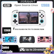 G28 Retro Handheld Video Game Console 128G 4.3 Inch HD Screen Linux Game Player Portable Game Contro