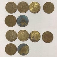 1982 / 1984 / 1991 年 英女皇 一毫/$0.1港幣 Queen Elizabeth The Second, Ten Cents Hong Kong Dollars