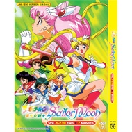 DVD Anime SailorMoon 美少女战士 Vol.1-239 End + 7 Movies