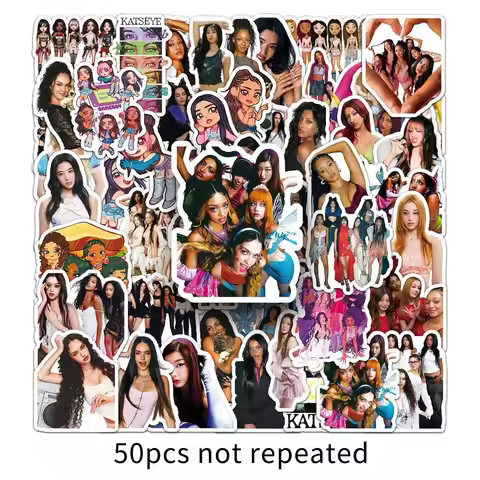 50Pcs KATSEYE Girl Group Stickers Sophia Laforteza Merch Waterproof Decals for Phone Case Stationery