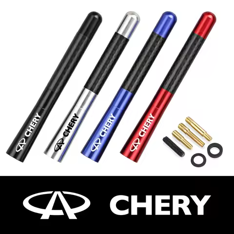12CM Carbon Fiber Short Radio Car Antenna Auto Accessories For Chery Tiggo 2 3 7 4 5x Kimo Qq6 s21 Q