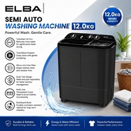 Elba Semi Auto Washer | Mesin Basuh Manual 12kg EWSW-S1265(GR)