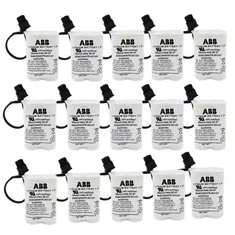15x 3HAC044075-001/01 7.2V SMB Battery for ABB Robot CPU ABBTA521 ABB3HAC16831-1