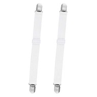 [2件裝][白色] 64cm床單固定夾 床單防滑固定扣 多功能床單調節器 [平行進口]