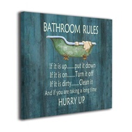 Bathroom Rule Modern Wall Art Paintings Giclee Canvas Prints For Home Decorations