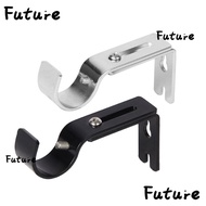 FUTURE Curtain Rod Holder, Hardware Hanger for 1 Inch Rod Curtain Rod Brackets, Fashion Adjustable Metal Home Window Curtain Rod Support for Wall