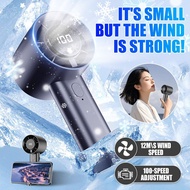 Fan 6000mAh Turbo Mini Fan Rechargeable Handheld Portable Electric 20000 Rpm High Speed Cooling Fan