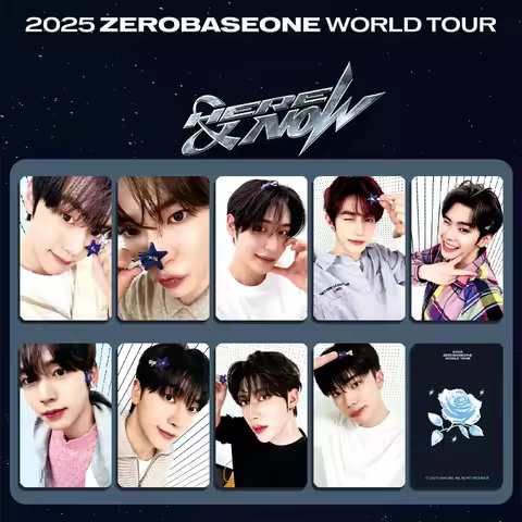 9Pcs/Set Idol ZB1 New Album "Never Say Die" Ricky YUJIN Hanbin MATTHEW Lomo Card ZEROBASEONE Fan Col